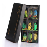 9-PC Frog Fishing Lure, Soft Plastic, Top Water - GOTURE